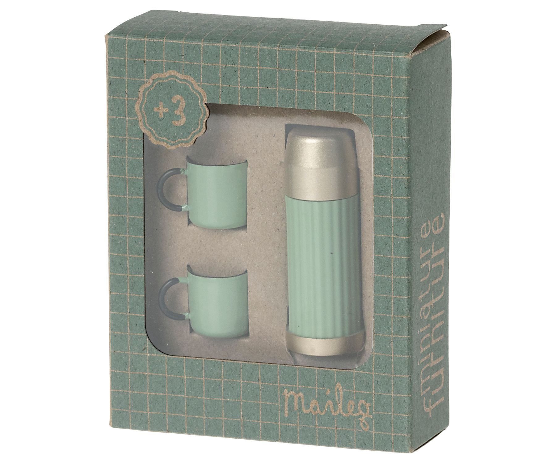 Maileg Thermos and cups Mint