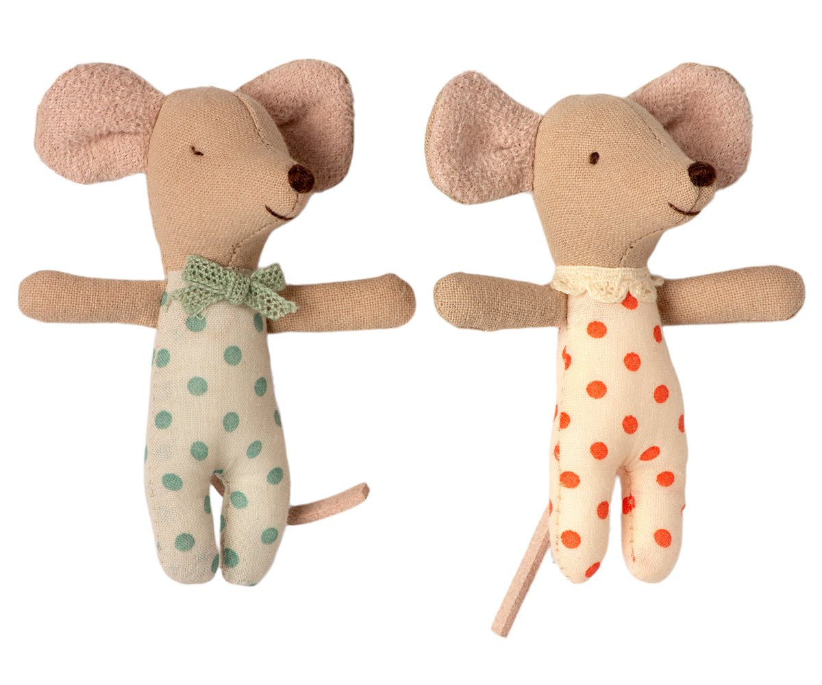Maileg tweeling baby muisjes / baby twins