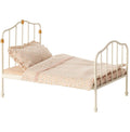 Maileg Vintage-Doppelbett – gebrochenes Weiß