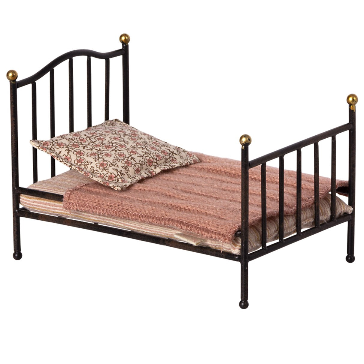 Maileg vintage bed mouse, anthracite