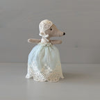 Maileg baby muis in jurk - mint