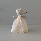 Maileg baby muis in jurk - poederroze