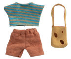 Maileg kleine broer muis met tas