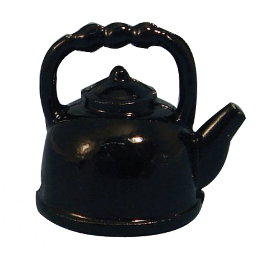 Miniatuur ketel metaal zwart