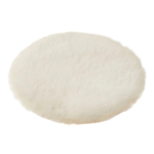 Miniatuur vloerkleed rond, crème