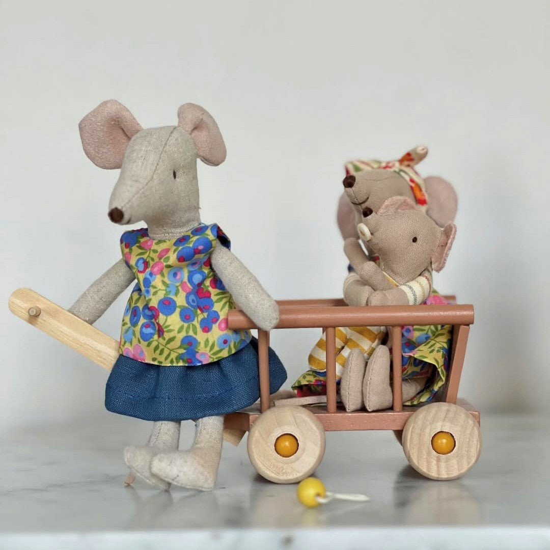 Set patronenboekjes 'Boven de wolken' plus Maileg Gingerbreadhuistasje