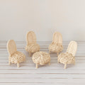Rotan stoeltjes met tafeltje