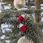 Set miniatuur kerst mokjes