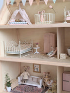 Maileg micro mouse vintage bed, soft sand