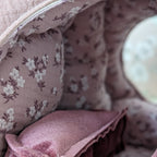 Pompoen koets vintage pink / pumpkin carriage handgemaakt