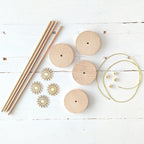 Set onderstel pompoenkoets aster open + digitaal patroon met patronen en instructie (diy)