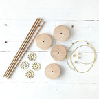 Set onderstel pompoenkoets bloem diy