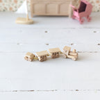 Miniatuur houten trein