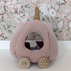 Pompoen koets vintage pink / pumpkin carriage handgemaakt