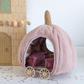 Pompoen koets pink / pumpkin carriage handgemaakt