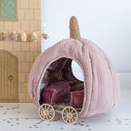 Pompoen koets pink / pumpkin carriage handgemaakt