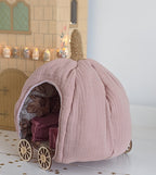 Pompoen koets pink / pumpkin carriage handgemaakt