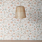 Rieten lampenkapje lichtbruin