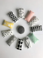 Scandinavische kussentjes langwerpig handgemaakt