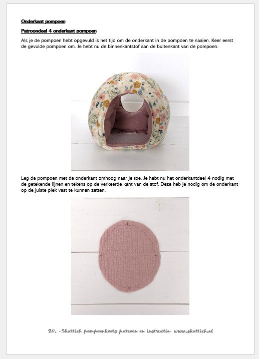 Skattich pompoenkoets patroon en instructie Nederlands (pdf)