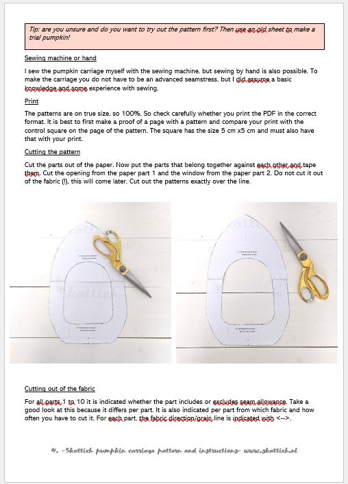 Skattich pumpkincarriage pattern and instructions English (pdf)