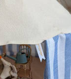 Skattich tent handgemaakt blauw gestreept