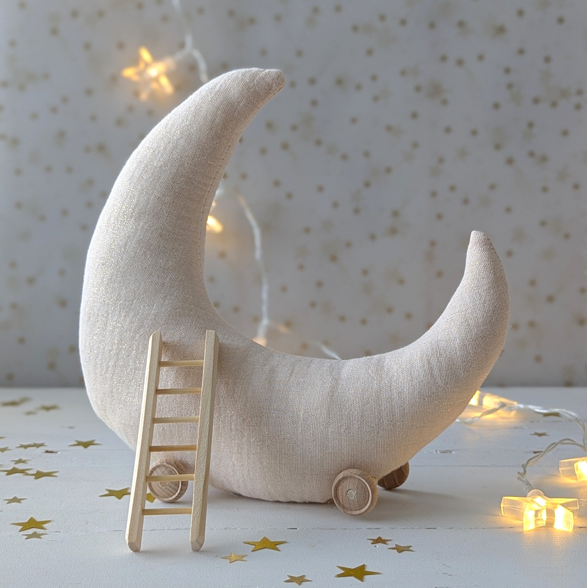 Maan 'Tot aan de maan en terug...' met Maileg tandenfee (set) voor Wendy