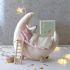 Maan 'Tot aan de maan en terug...' met Maileg tandenfee (set) voor Wendy