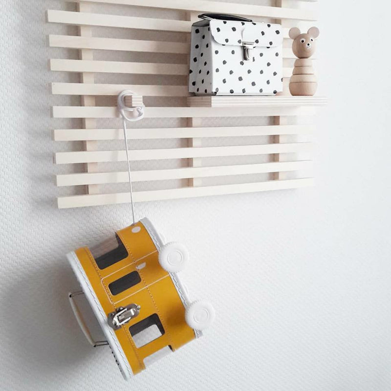 -Speelkoffertje tram okergeel