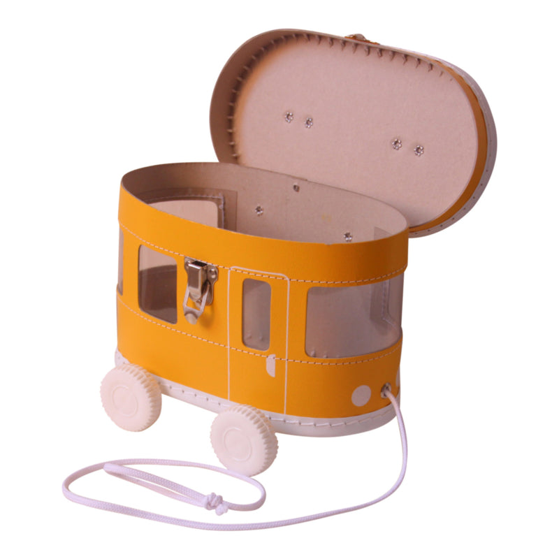 -Speelkoffertje tram okergeel