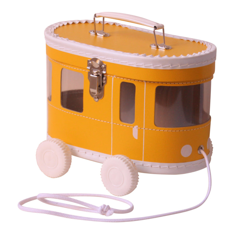 -Speelkoffertje tram okergeel