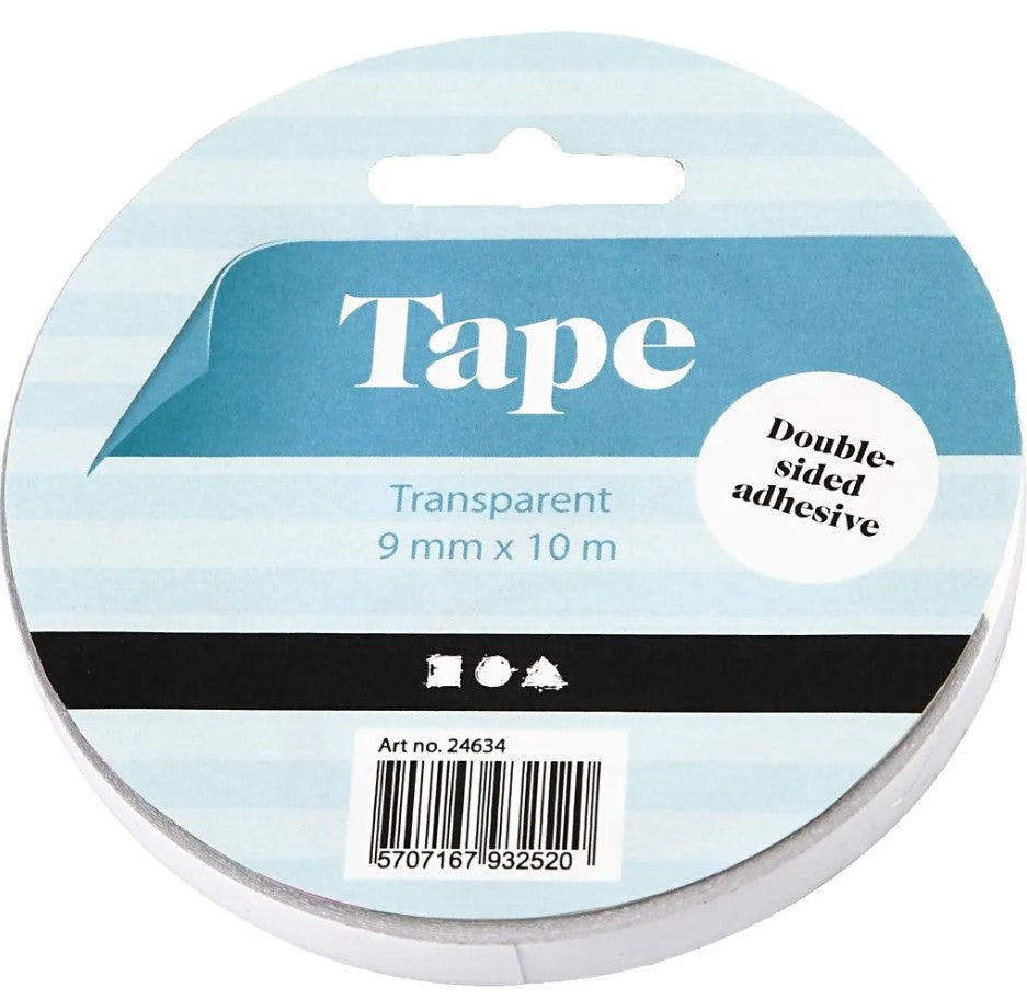 Dubbelzijdig (behang)tape transparant