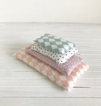 Matrasje oudroze met witte stippen (verschillende maten)