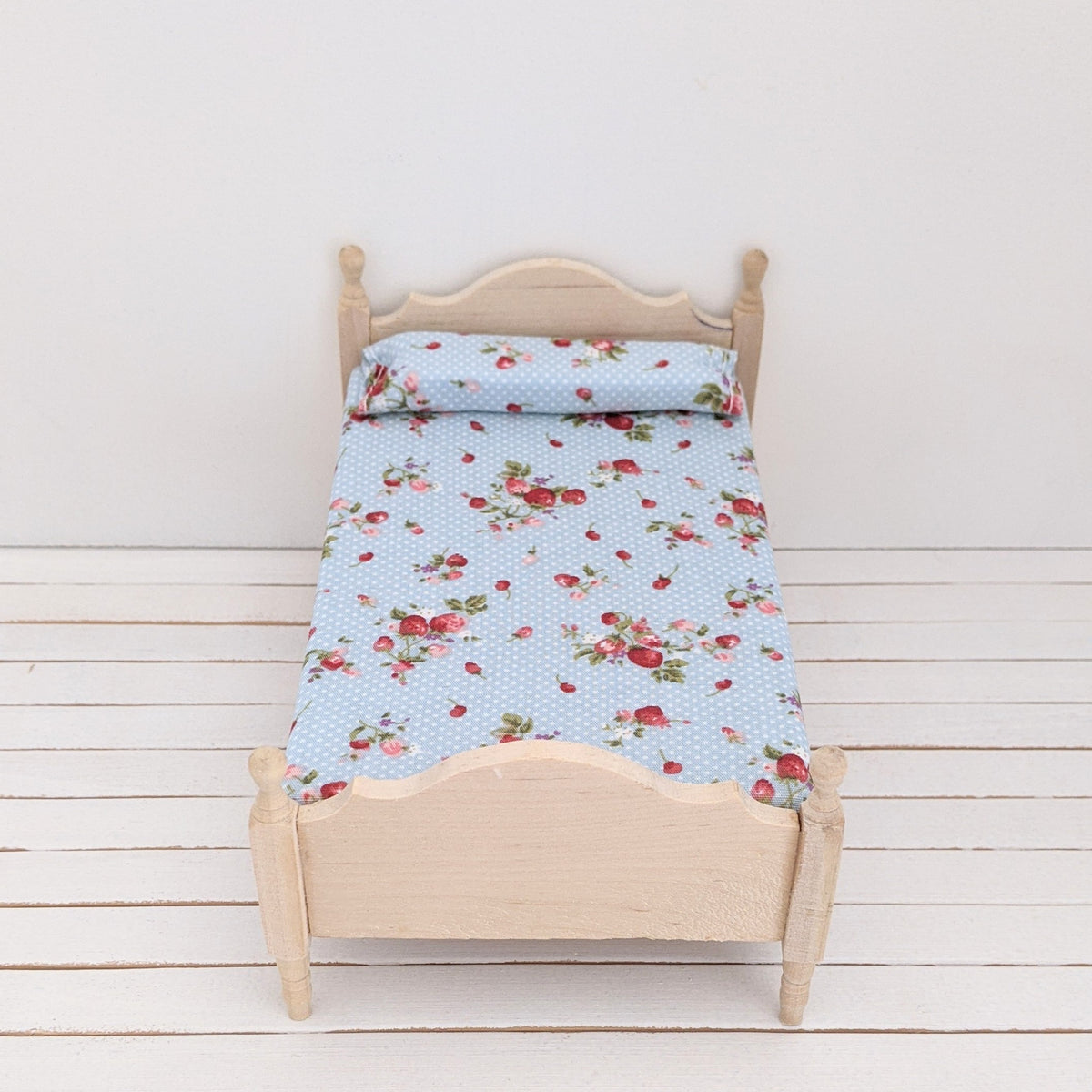 Bed naturel hout 1-persoons