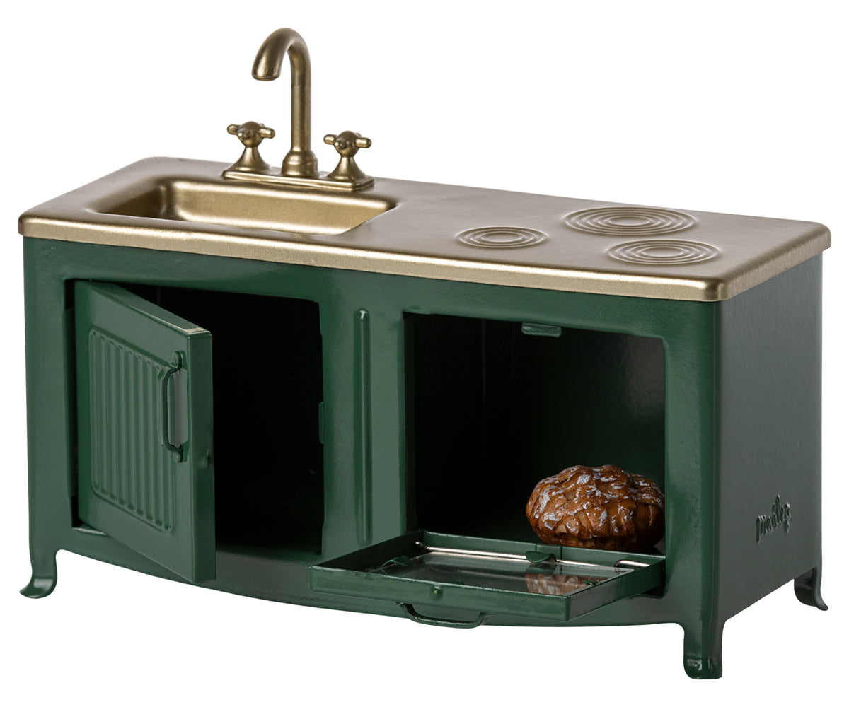 Maileg keuken groen, muis /kitchen green mouse