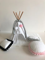 - Skattige pompomkes mini kussentje handgemaakt