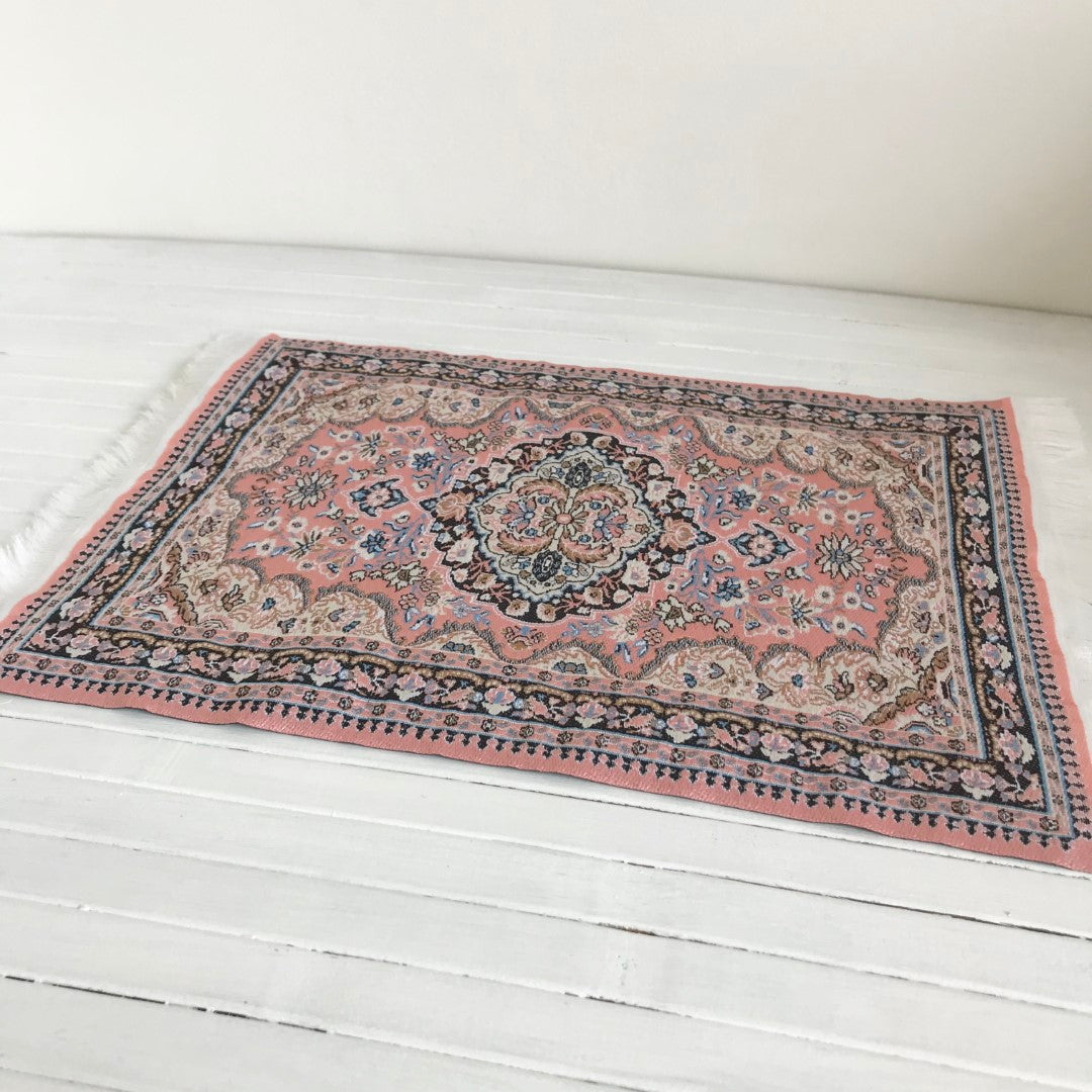 Vintage vloerkleed roze