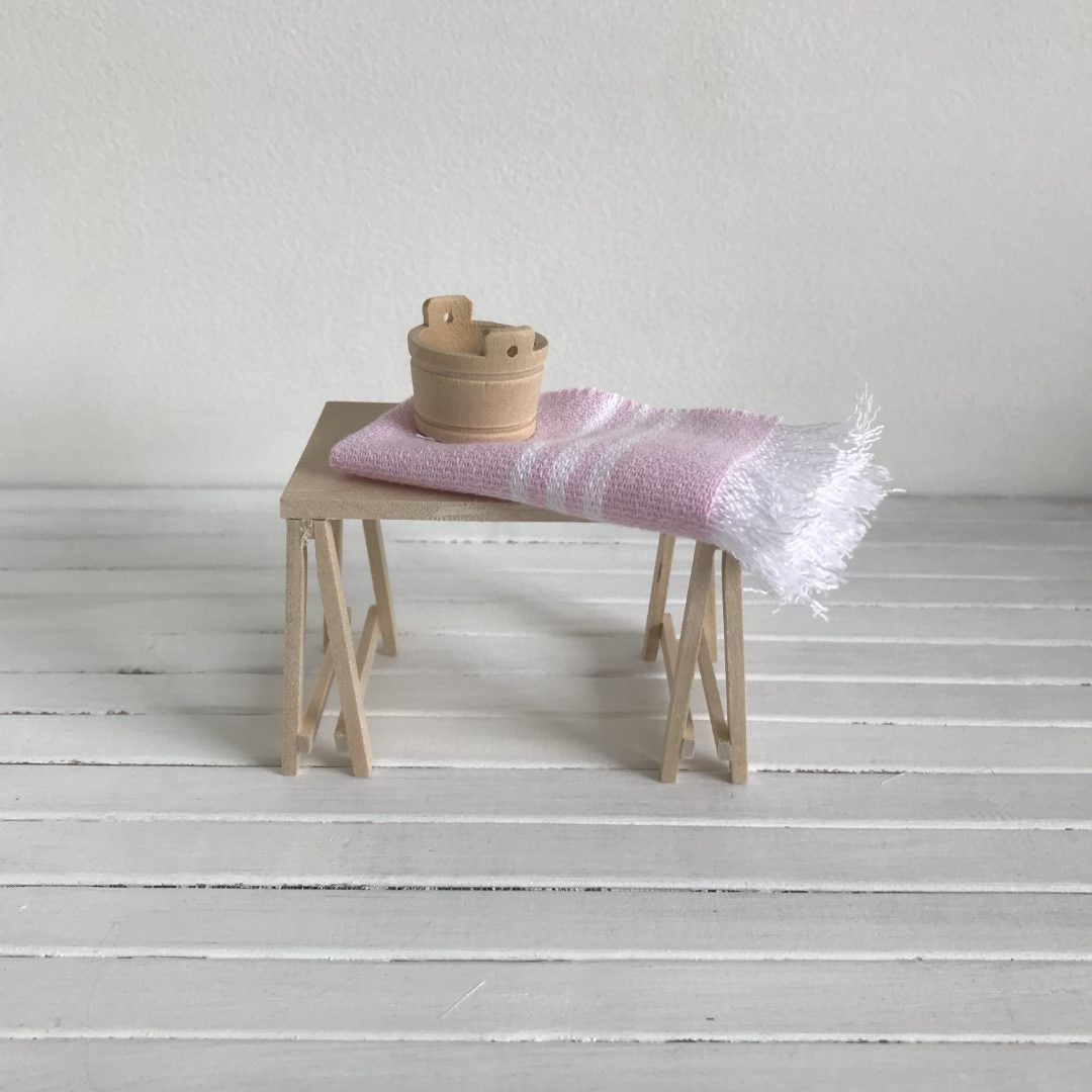 - Setje met hamamdoek en wastonnetje