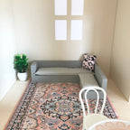 Vintage vloerkleed roze