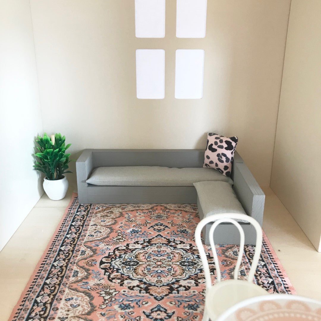 Vintage vloerkleed roze