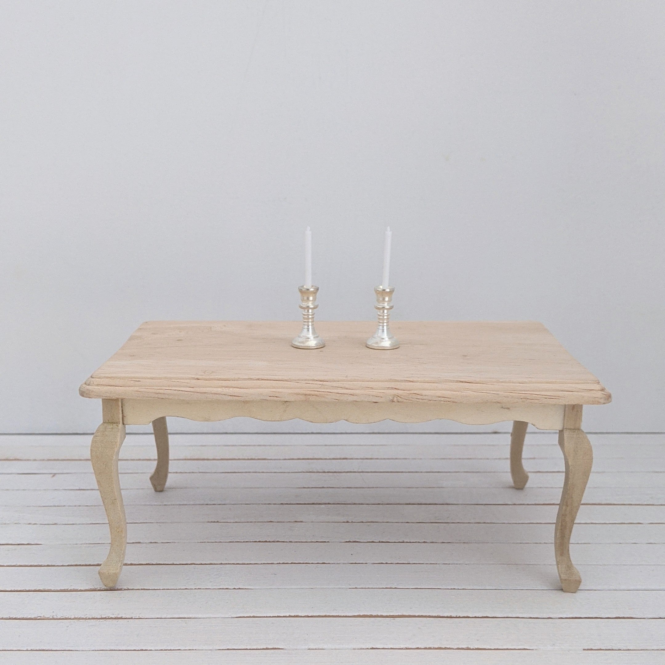 Zilveren kandelaars met kaarsje