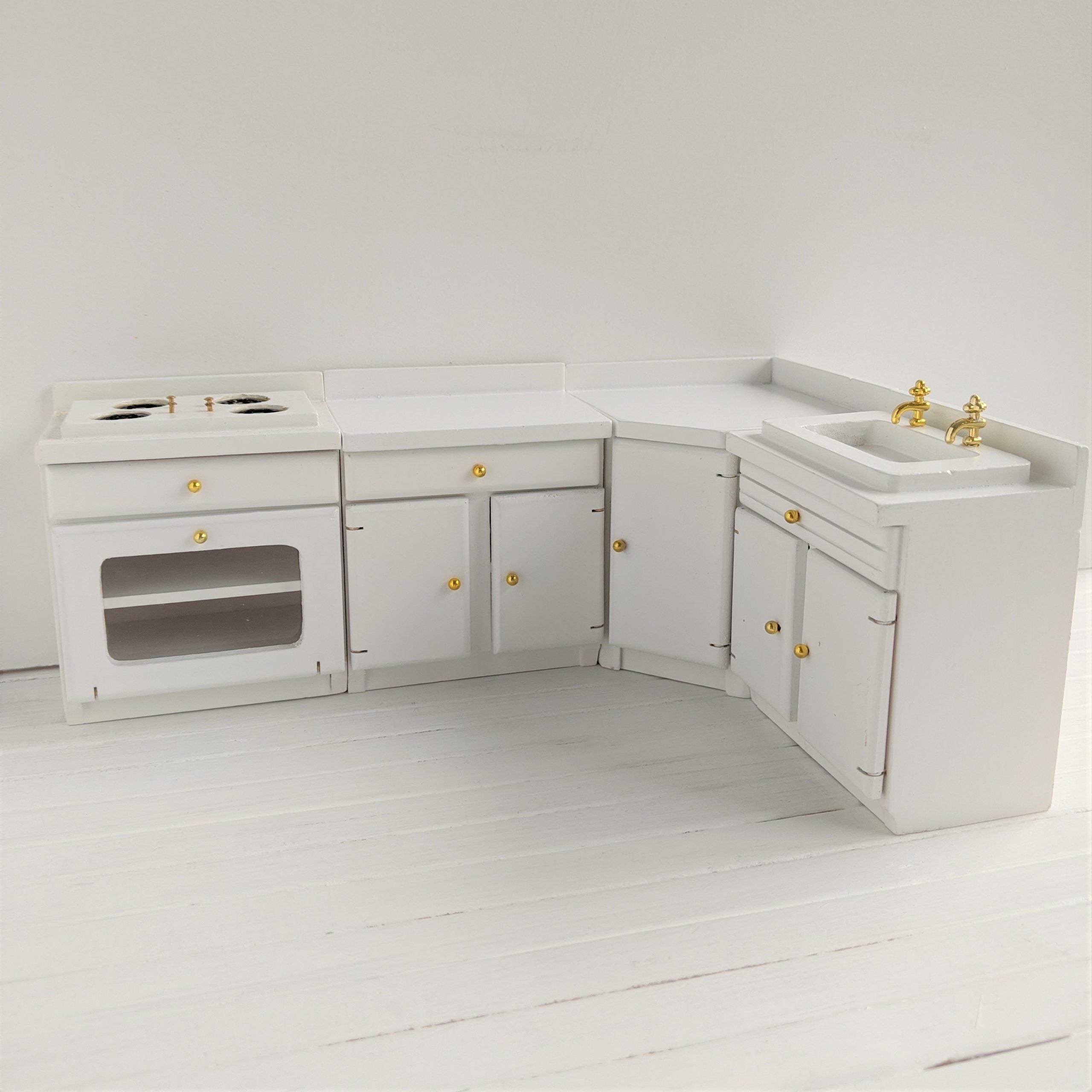 Witte keuken hout modulair