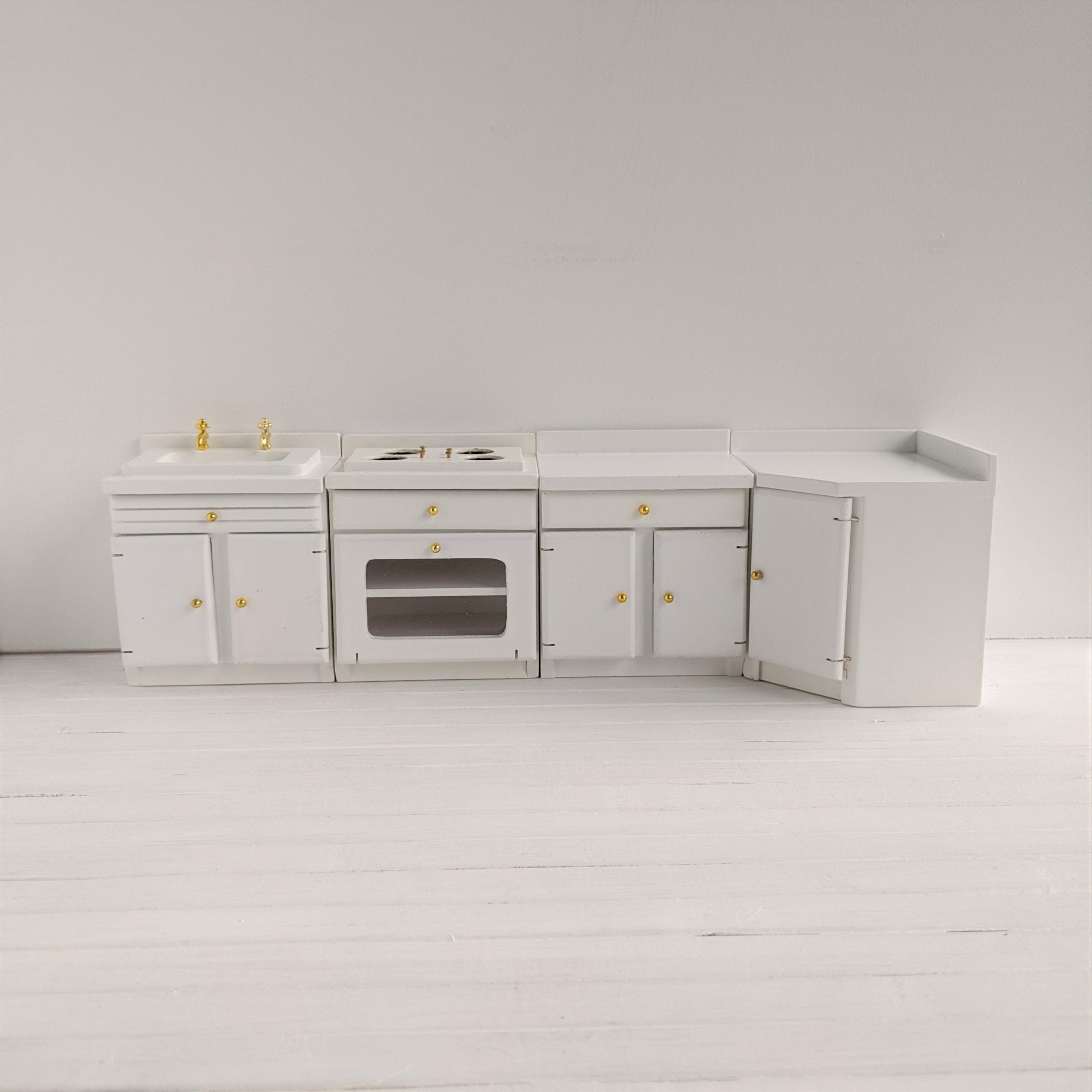 Witte keuken hout modulair