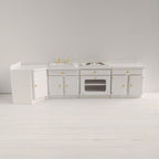 Witte keuken hout modulair