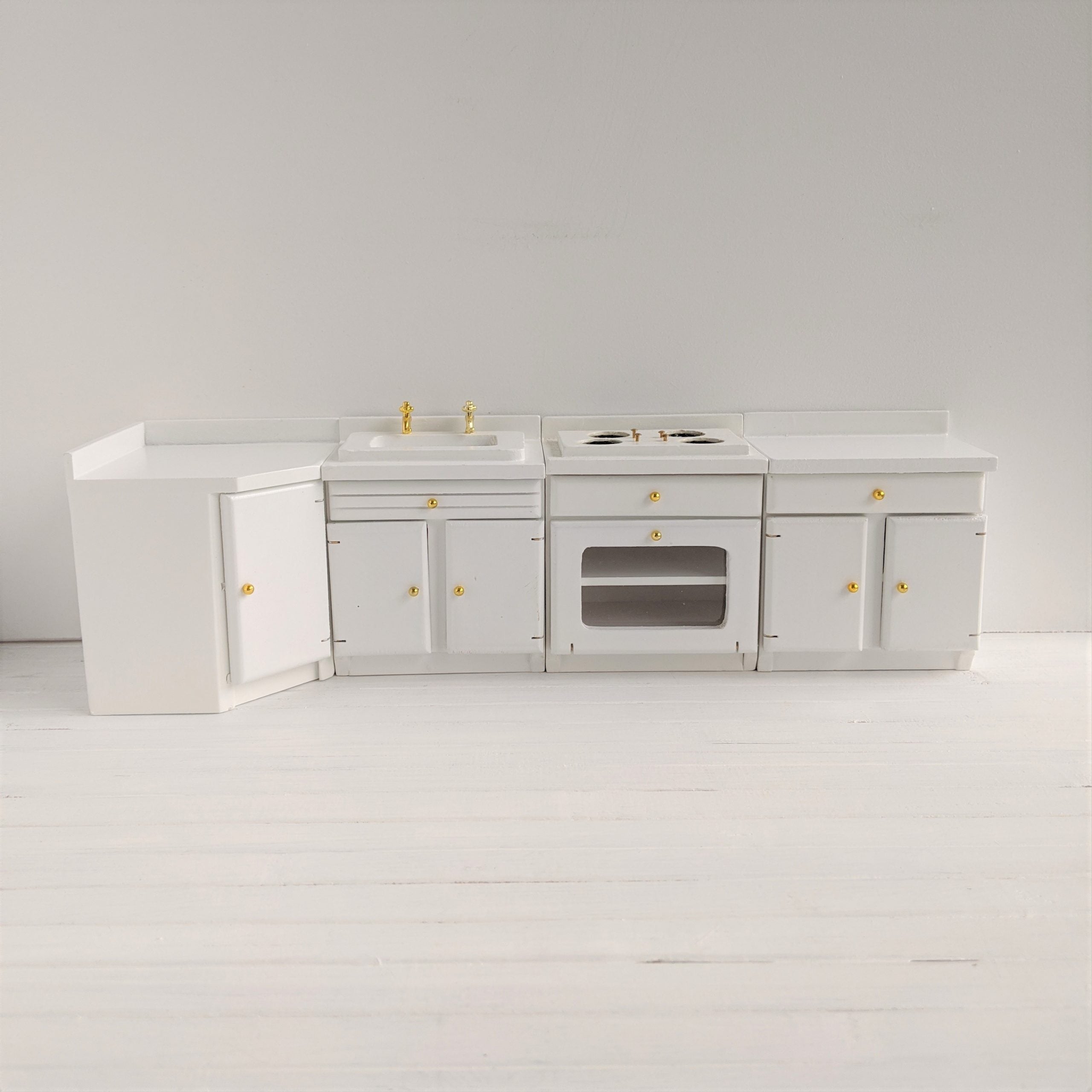 Witte keuken hout modulair