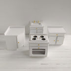 Witte keuken hout modulair