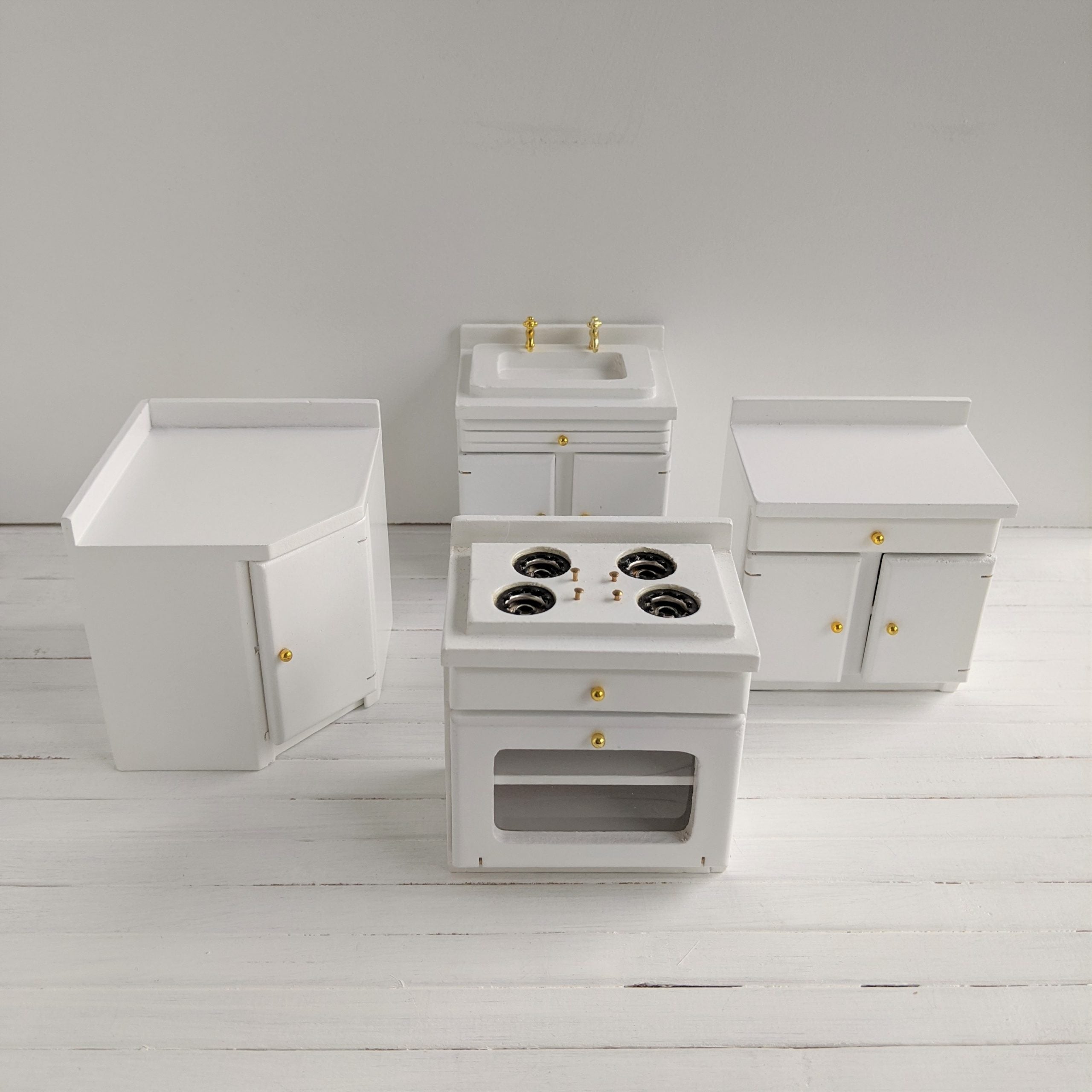 Witte keuken hout modulair