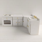 Witte keuken hout modulair