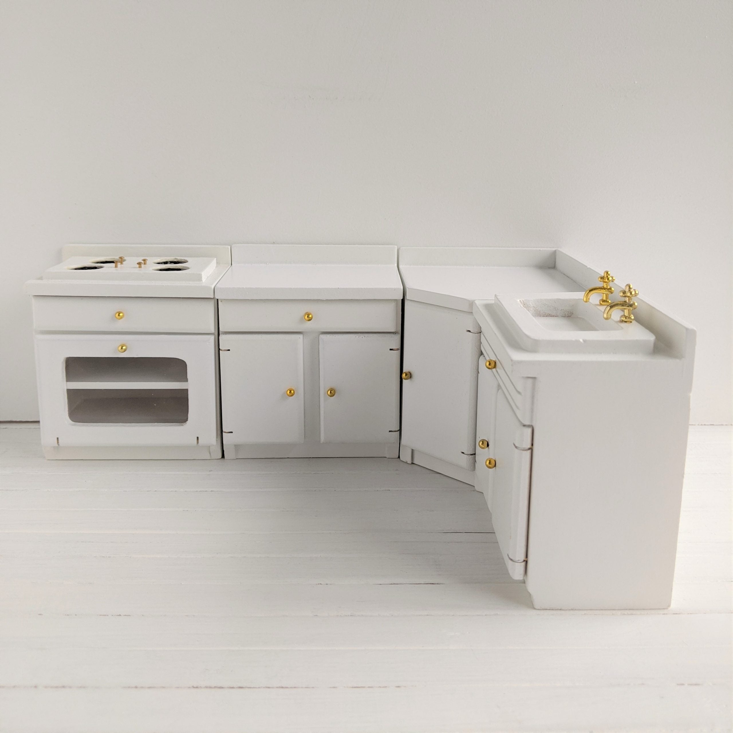 Witte keuken hout modulair