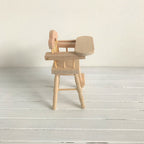 Kinderstoel naturel hout